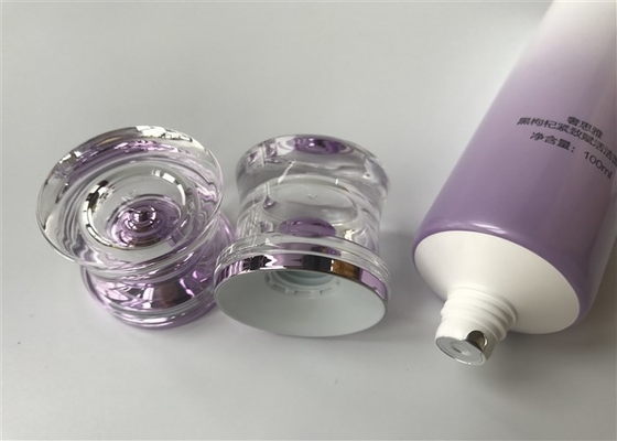 Purple SHE'S YEA Plastic Cream Tubes 100ml With Acrylic Cap Gradually Changing Color
