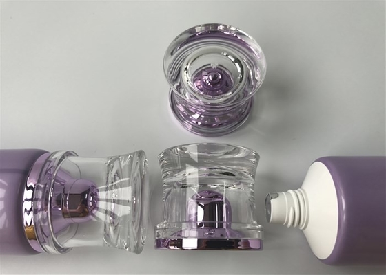 Purple SHE'S YEA Plastic Cream Tubes 100ml With Acrylic Cap Gradually Changing Color
