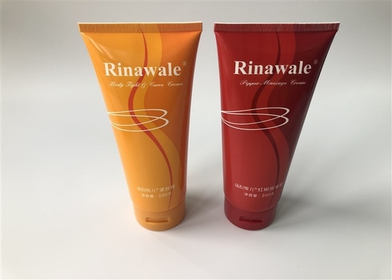 200g Rinawale Lotion Tube Containers 3 Color Offset Printing With Postioning Flip Top