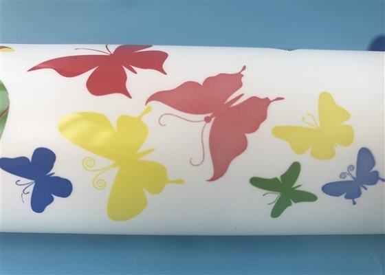 Diameter 50 Mm Plastic Tube Bottles Gloss Oil ASTA Series Hose Body With Butterfly Pattern