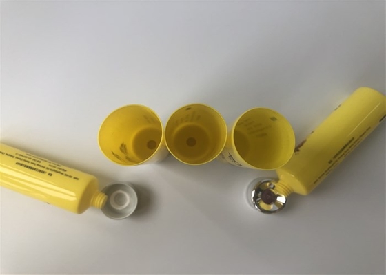 Yellow tube 3 color offset printing 2 color silk printing hot stamping silver foil ASTA special process series hose