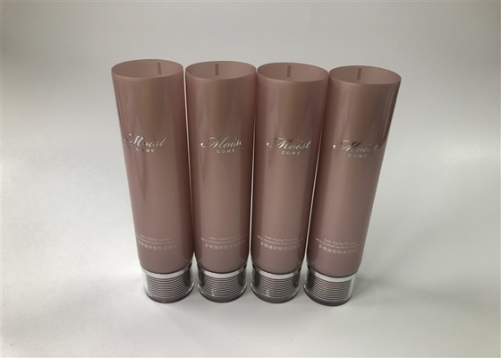5-layer tube deep powder semi-transparent pearl tube 1 color silk screen hot stamping silver foil with acrylic cap 120ml