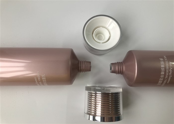 5-layer tube deep powder semi-transparent pearl tube 1 color silk screen hot stamping silver foil with acrylic cap 120ml
