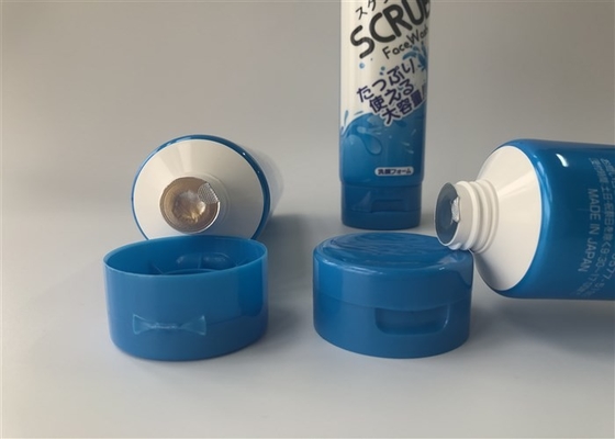 White Pearl Plastic Cosmetic Tubes Full Printing Glossy Vanish 160g With Front Oriented