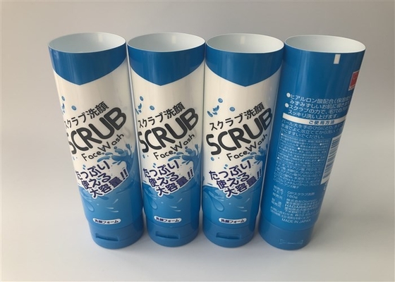 White Pearl Plastic Cosmetic Tubes Full Printing Glossy Vanish 160g With Front Oriented