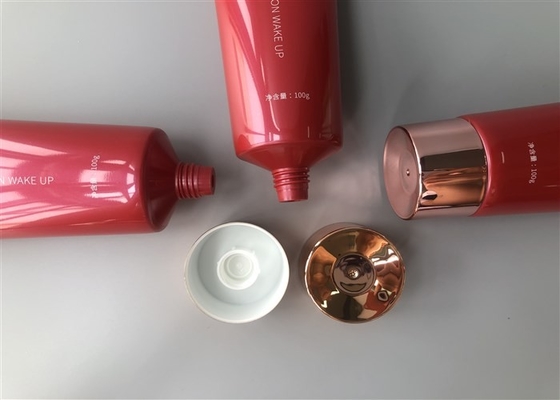 Pearlescent POCMEY Empty Plastic Lotion Tubes With Straight Flat Cap