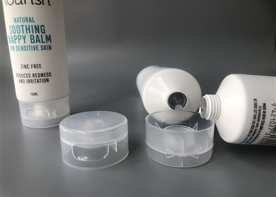 5 Layer Nourish Plastic Cream Tubes 4c Silk Screen Printing With Flip Top Cap 75ml