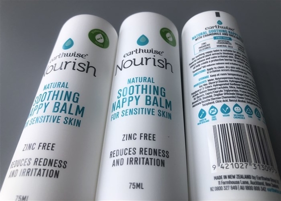 5 Layer Nourish Plastic Cream Tubes 4c Silk Screen Printing With Flip Top Cap 75ml