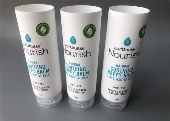 5 Layer Nourish Plastic Cream Tubes 4c Silk Screen Printing With Flip Top Cap 75ml