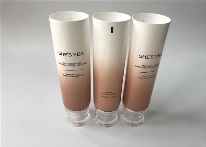 100ml Cosmetic Cream Containers , Acrylic Cap SHE'S YEA Fancy Lipstick Tubes