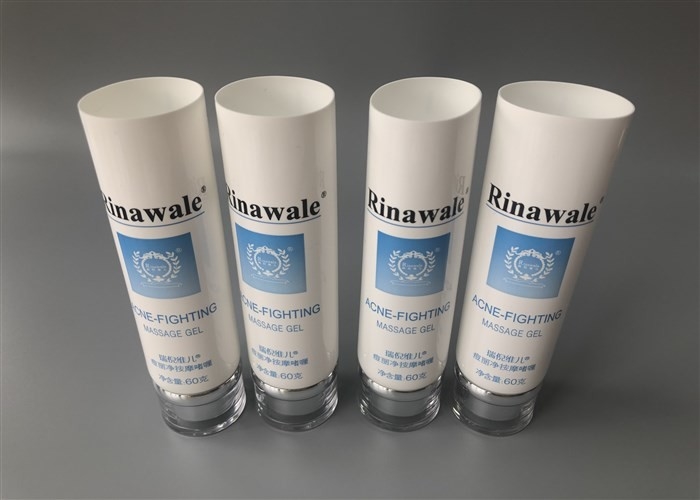 Acrylic Cap Empty Cosmetic Tubes For Massage Gel Packing Customized