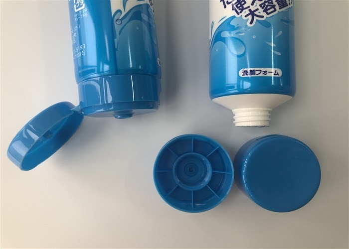 White Pearl Plastic Cosmetic Tubes Full Printing Glossy Vanish 160g With Front Oriented